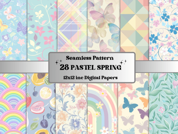 Download Seamless Pastel Spring Pattern Paper - Premium Resources