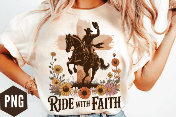 Download Ride with Faith Cowgirl Western PNG Desi - Premium Resources