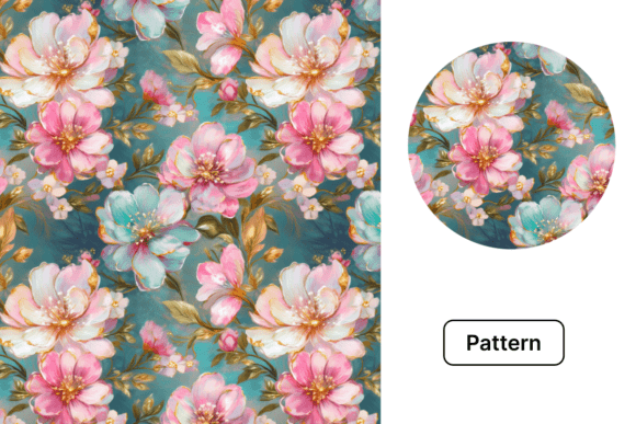 Download Romantic Luxury Floral Spring Pattern - Spring pattern Collection